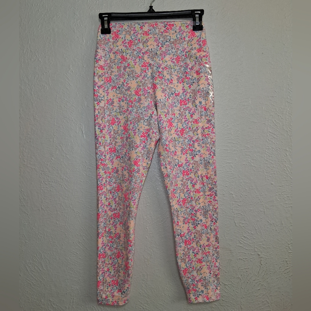 VS PINK Ultimate Floral Leggings S High Waisted Athleisure Workout Ditsy Artsy